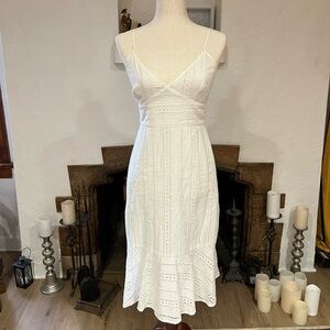 Banana Republic Eyelet Slip Dress Sz 0